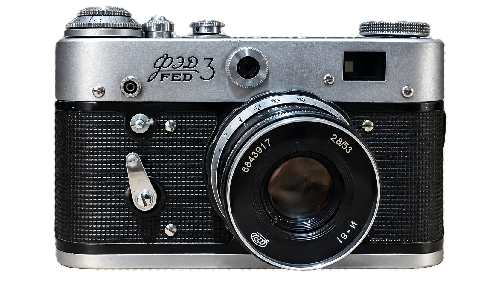 FED 3 telemetreli fotoğraf makinesi, önden